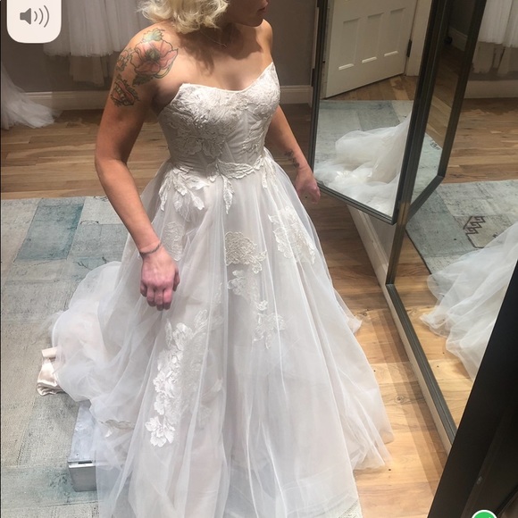 BHLDN WATTERS WEDDING DRESS IN SUNSET - Picture 2 of 7